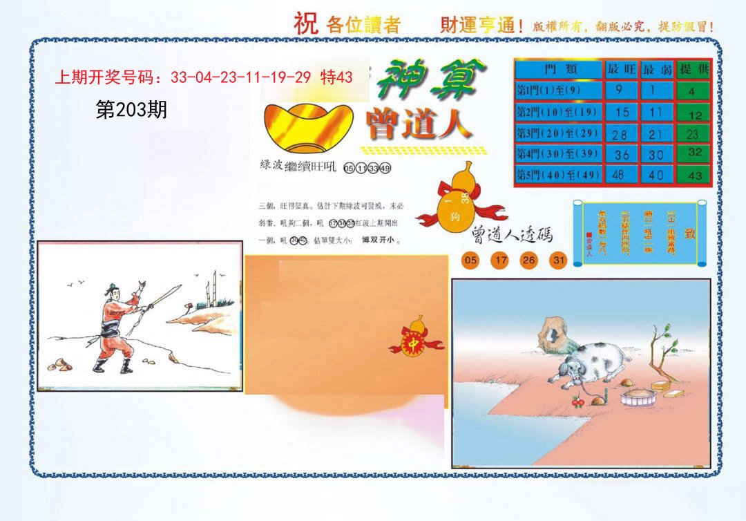 2024203期4-神算