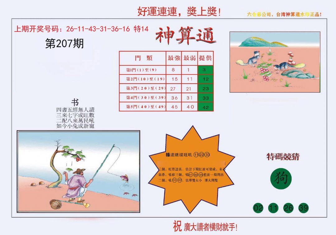 2024207期4-台湾神算