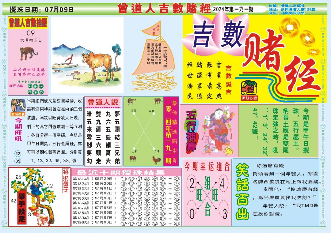 2024191期吉数赌经A