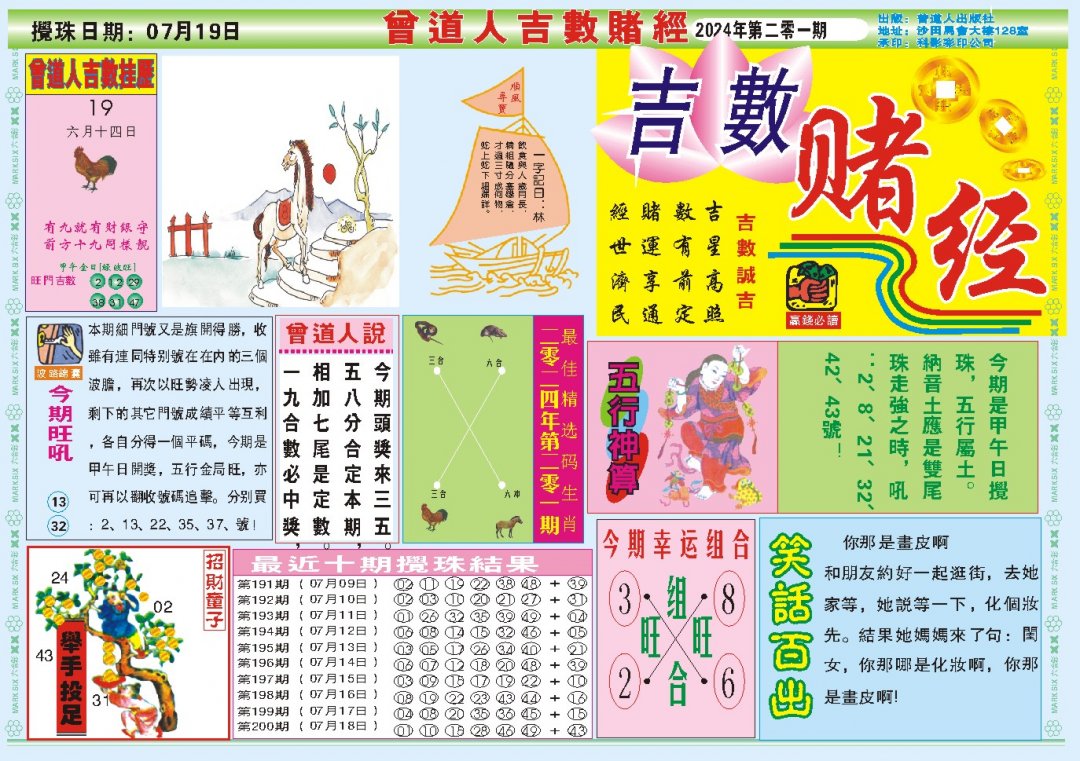 2024201期吉数赌经A