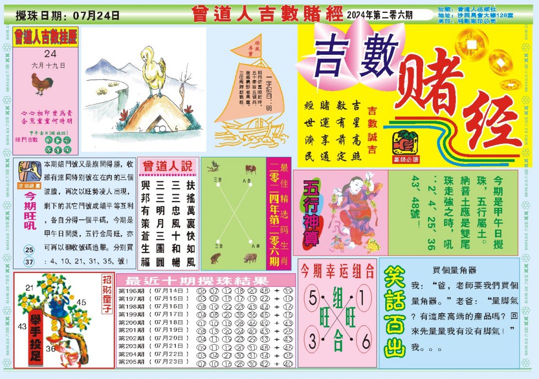 2024206期吉数赌经A