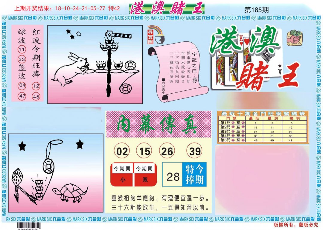2024185期港澳赌王A