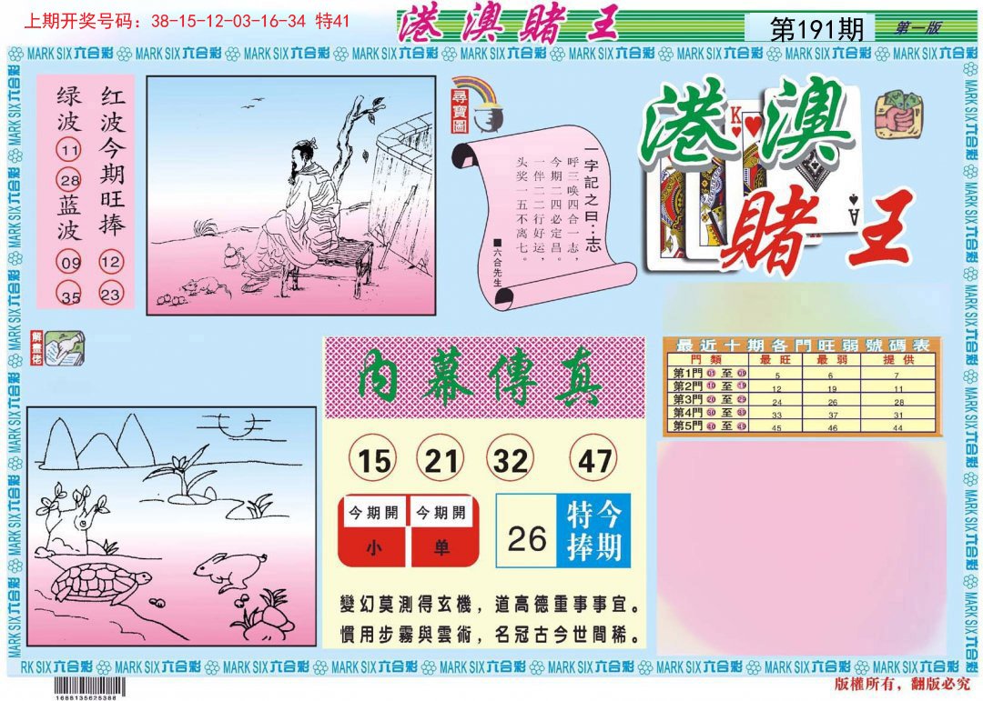 2024191期港澳赌王A