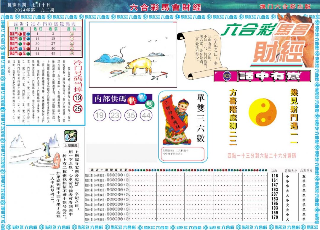 2024192期马会财经A