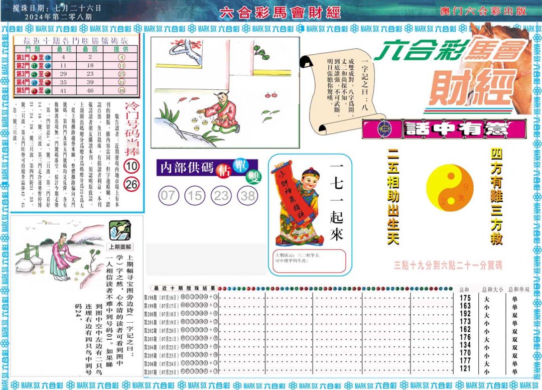 2024208期马会财经A