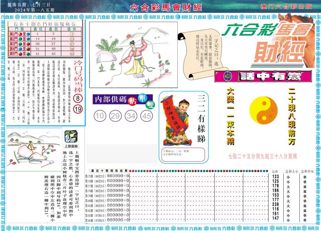 2024185期马会财经A