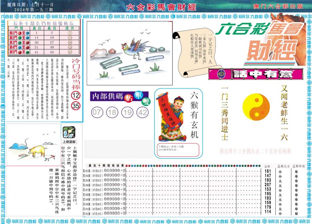 2024193期马会财经A