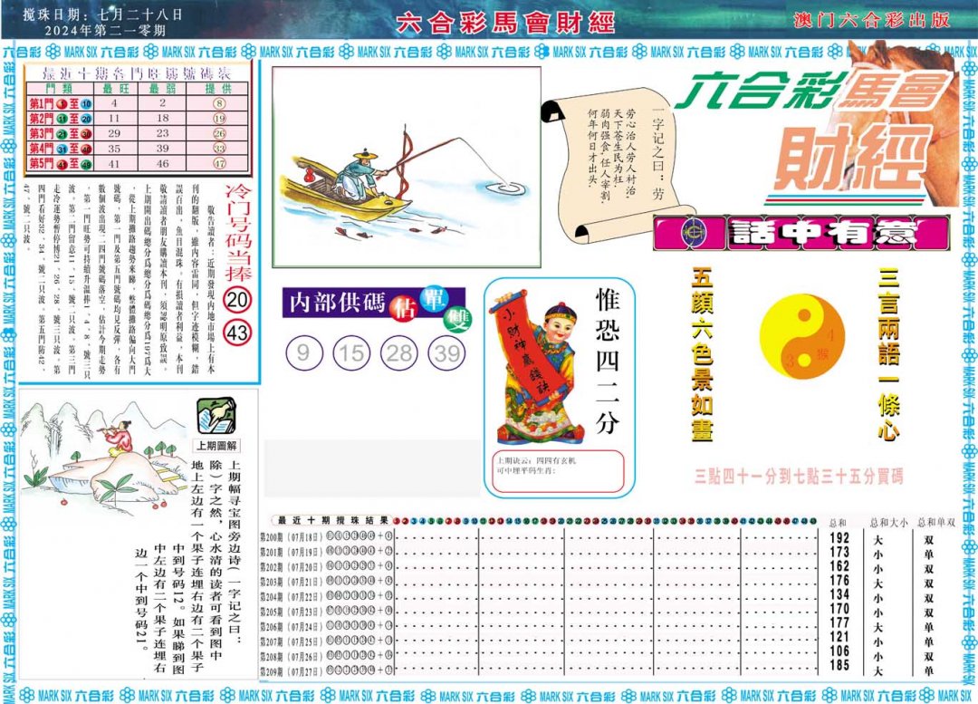 2024210期马会财经A