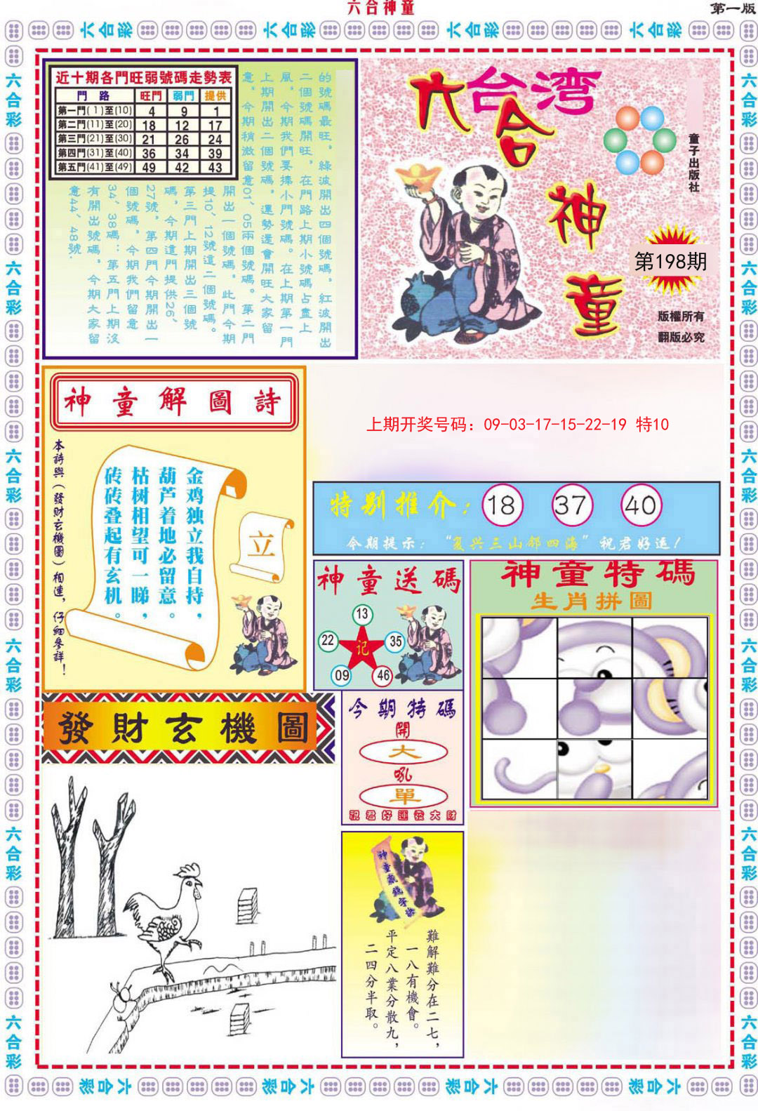 2024198期六合神童A