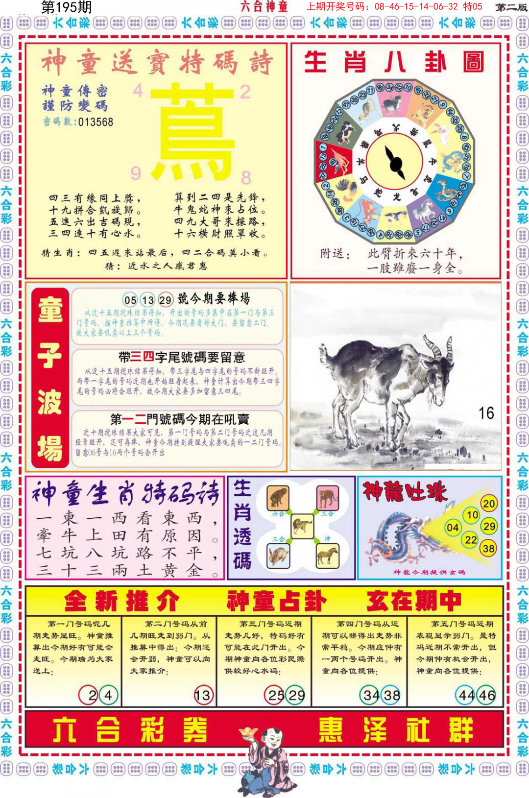 2024195期六合神童B