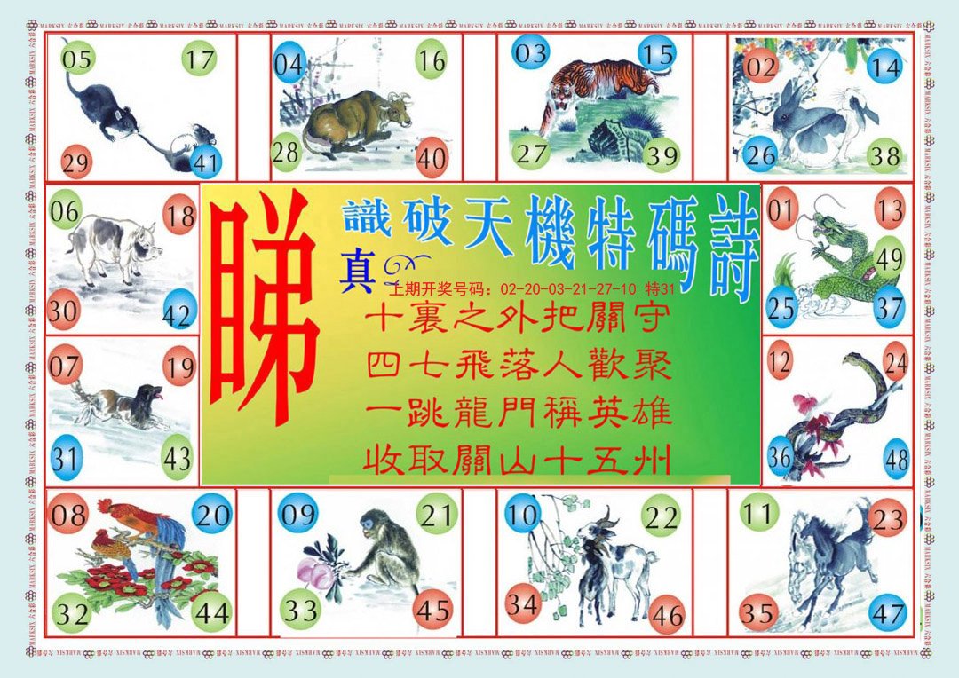 2024193期识破天机B版