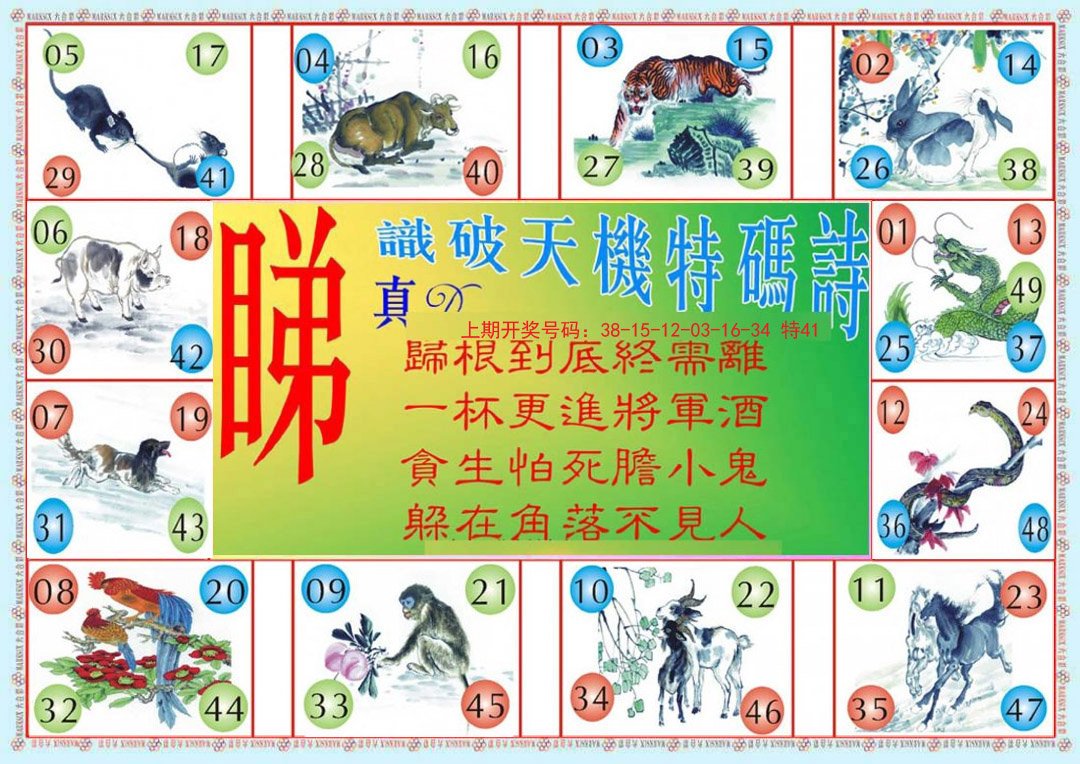 2024191期识破天机B版