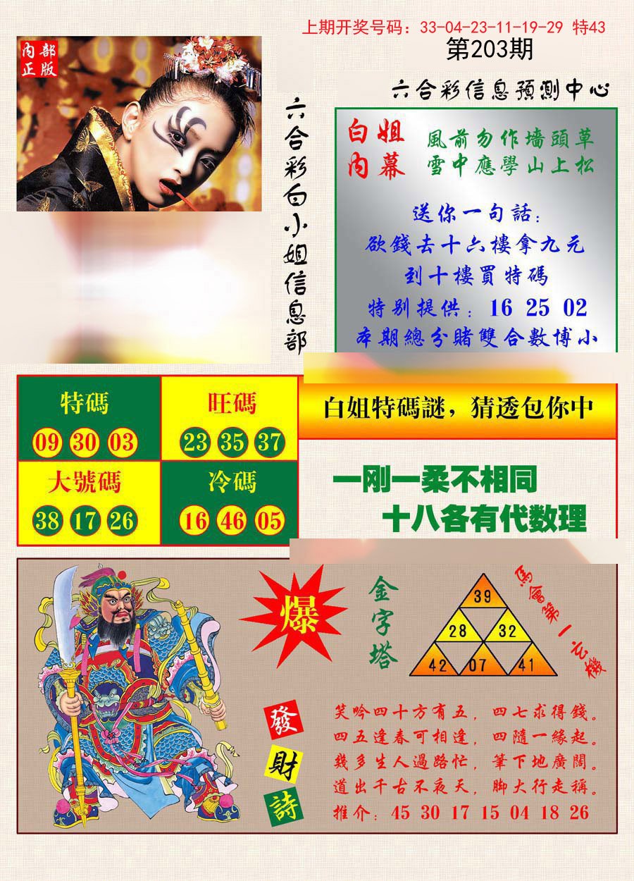 2024203期港彩内幕报