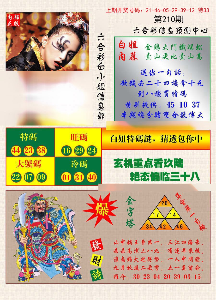 2024210期港彩内幕报