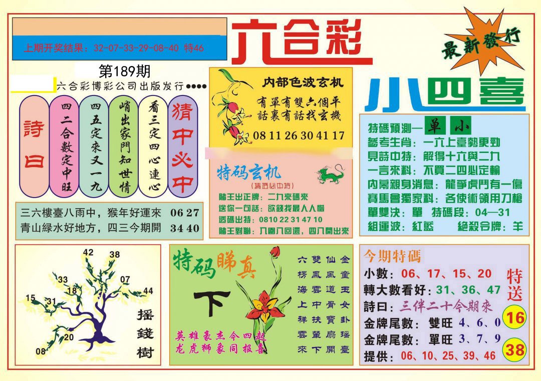 2024189期小四喜