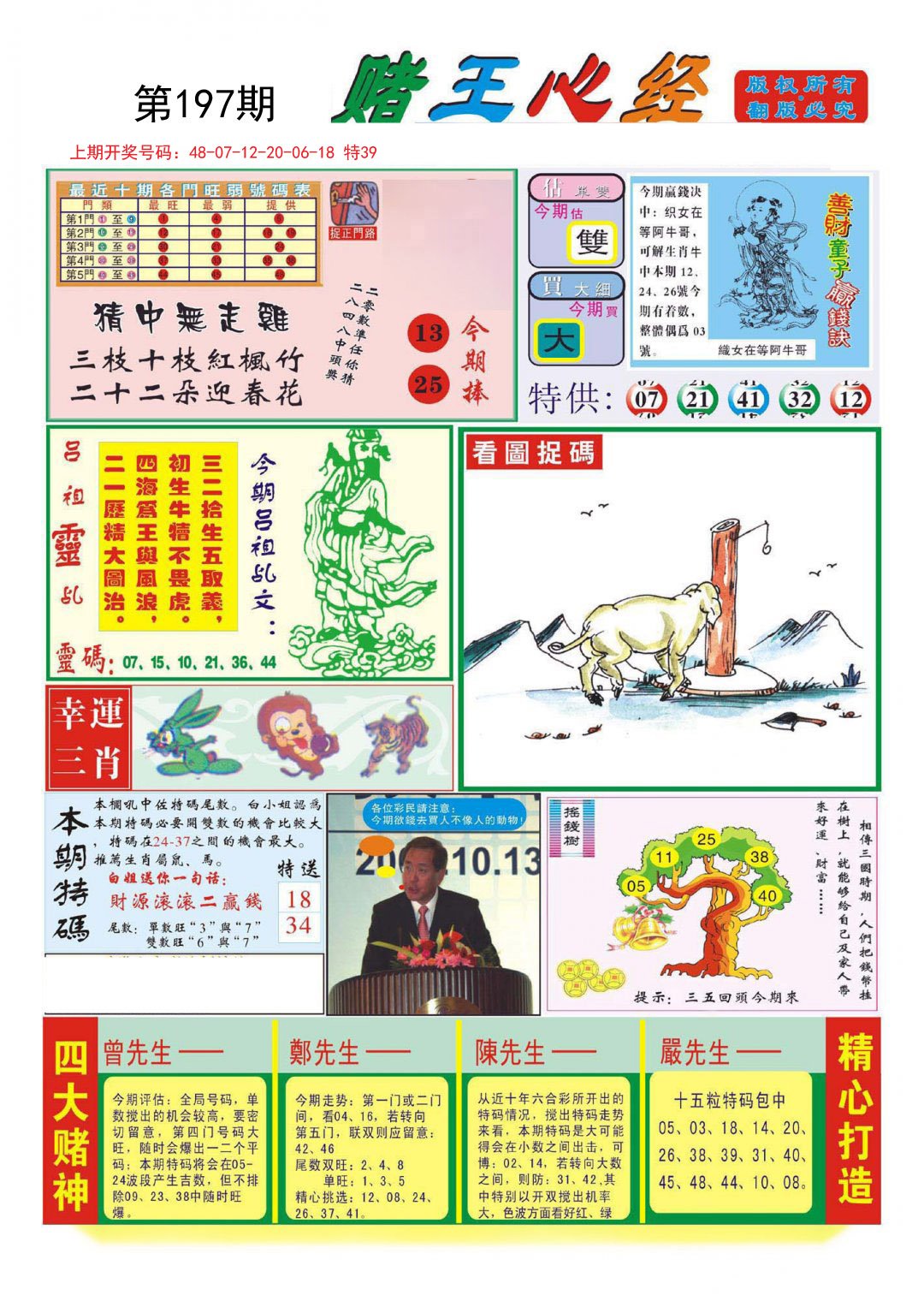 2024197期赌王心经