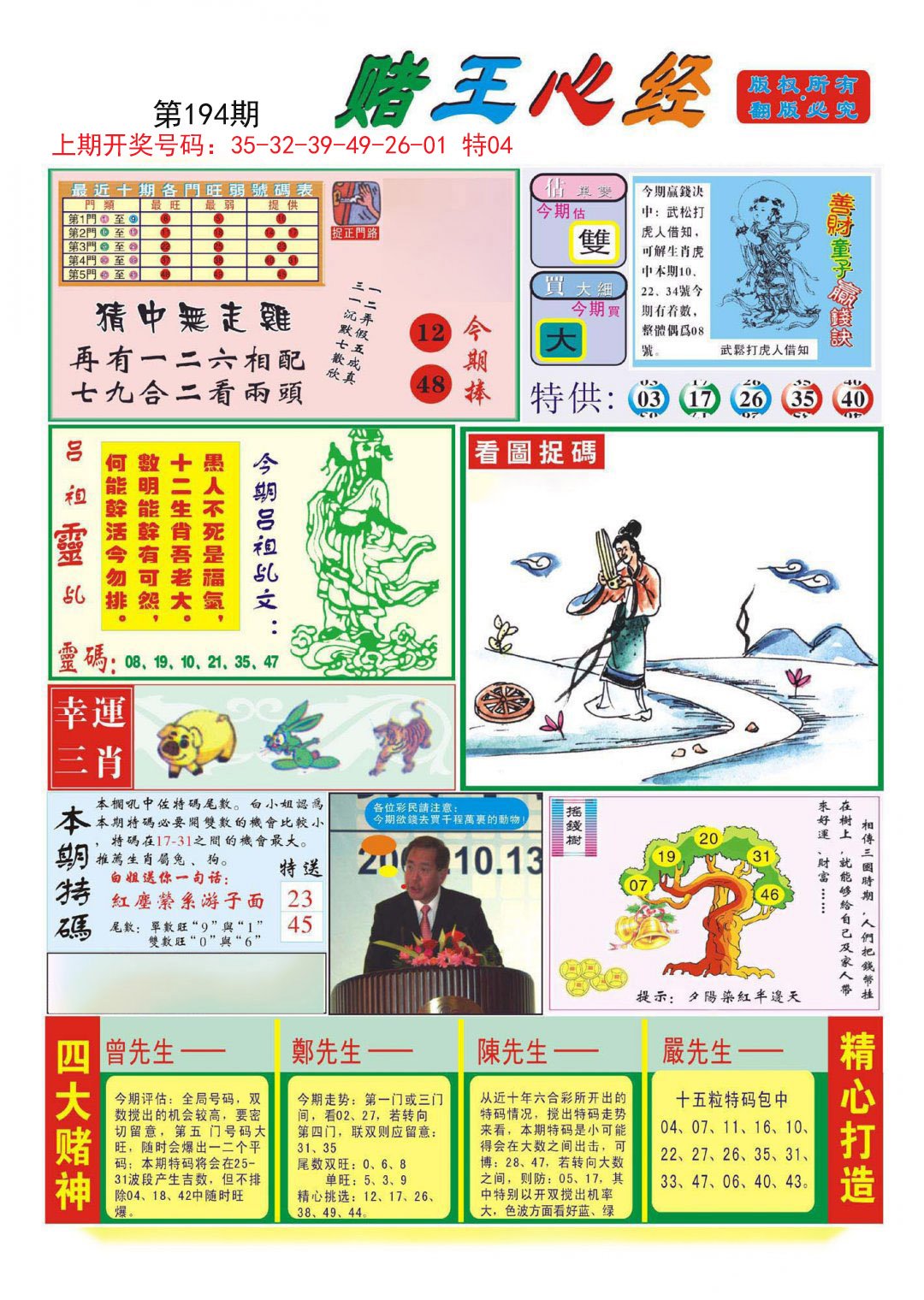 2024194期赌王心经