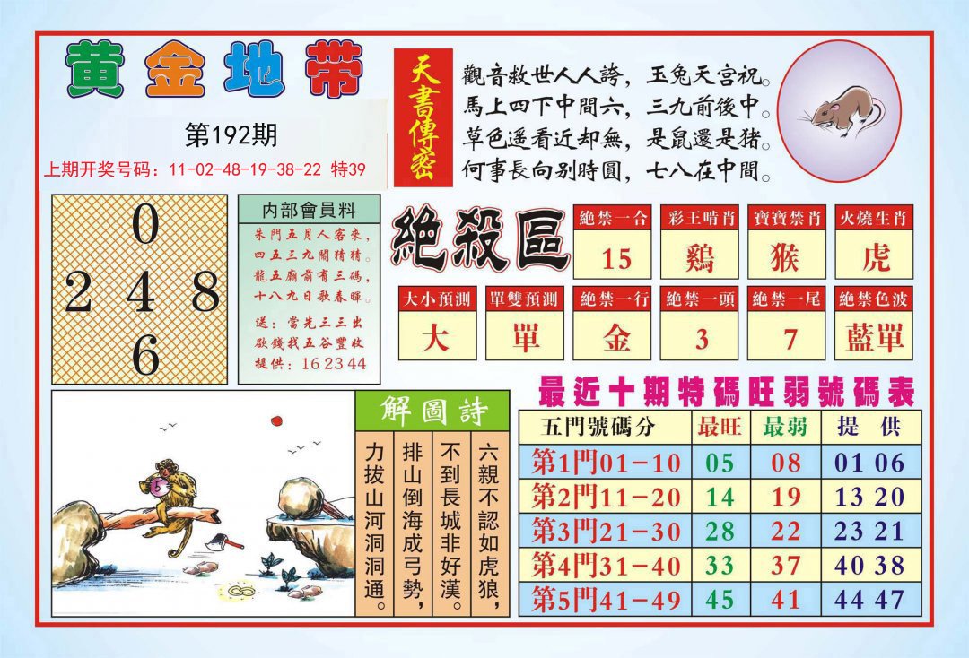 2024192期黄金地带