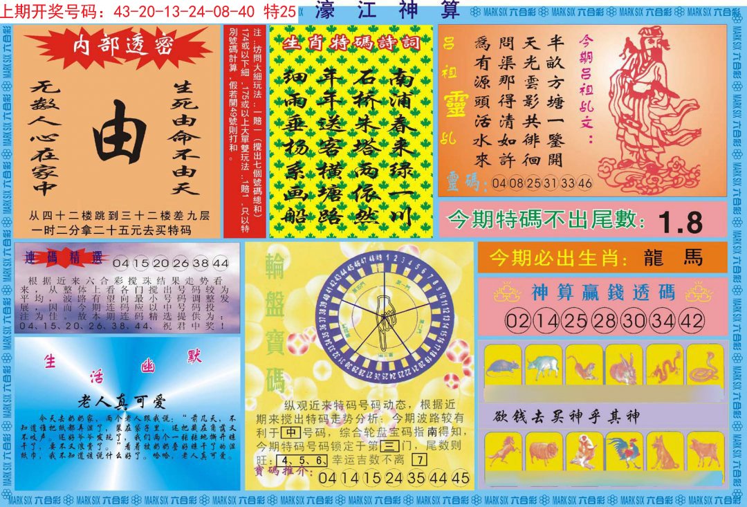 2024202期濠江神算B