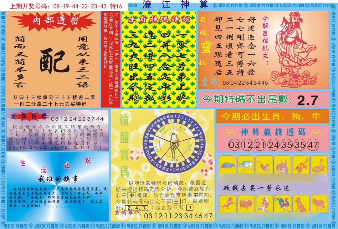 2024199期濠江神算B