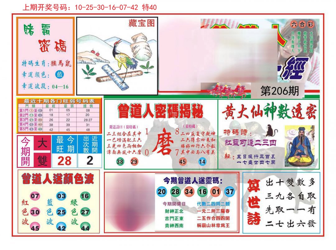 2024206期赢钱一经