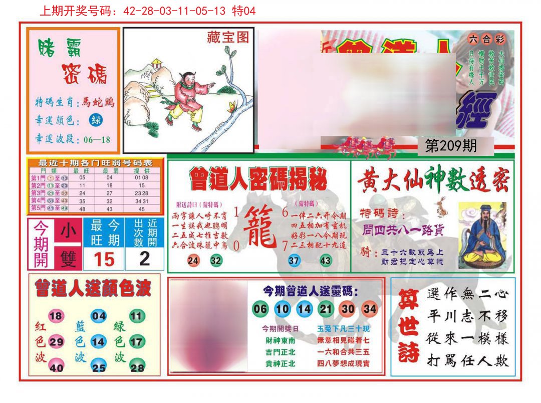 2024209期赢钱一经