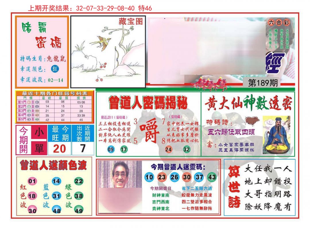 2024189期赢钱一经