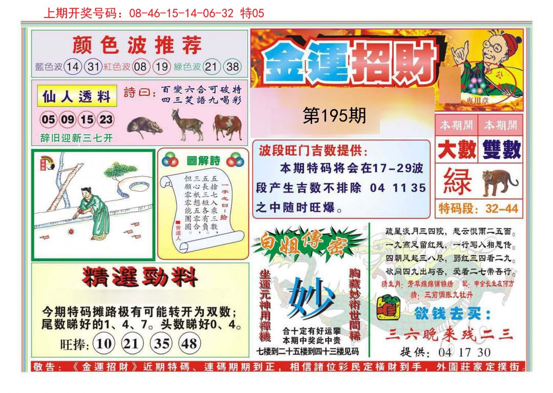 2024195期金运招财