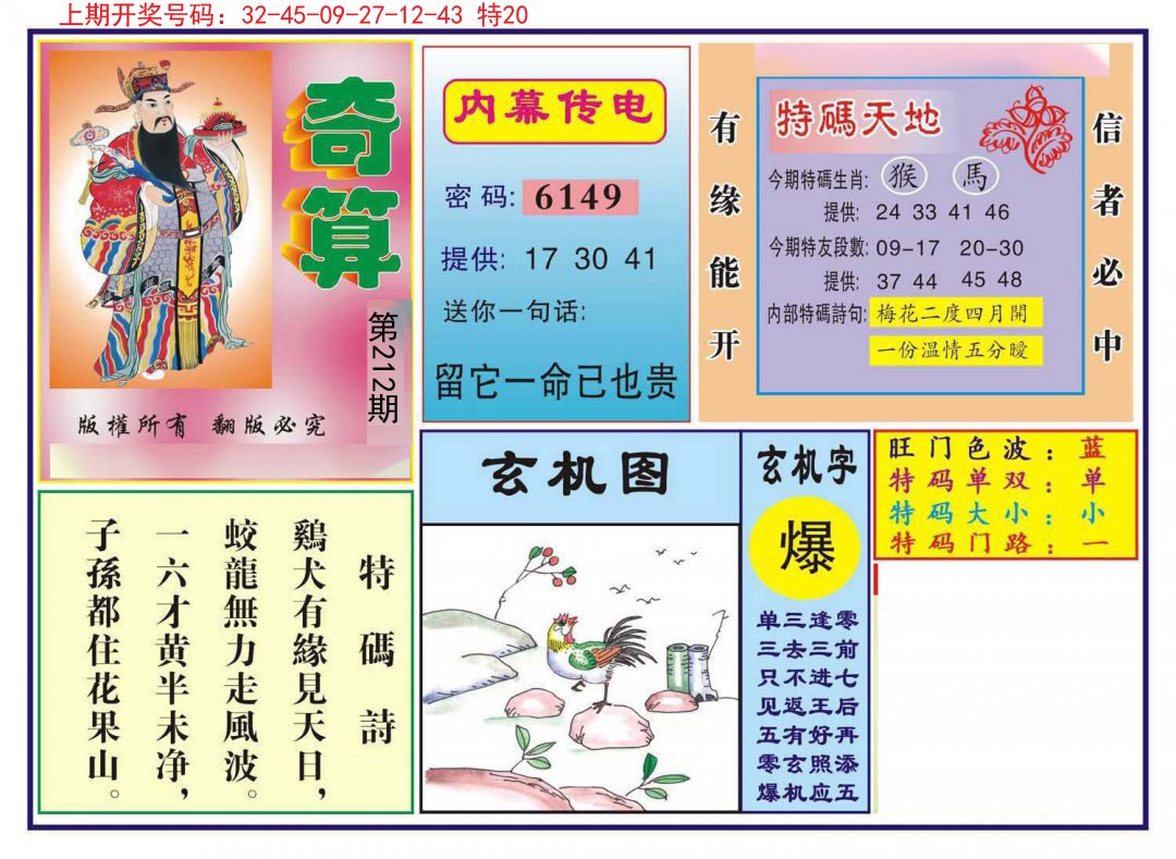 2024212期奇算