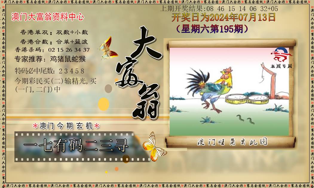 2024195期新大富翁