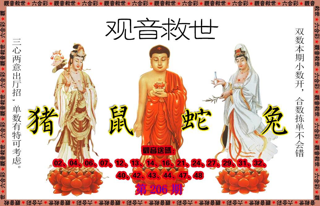 2024206期观音救世