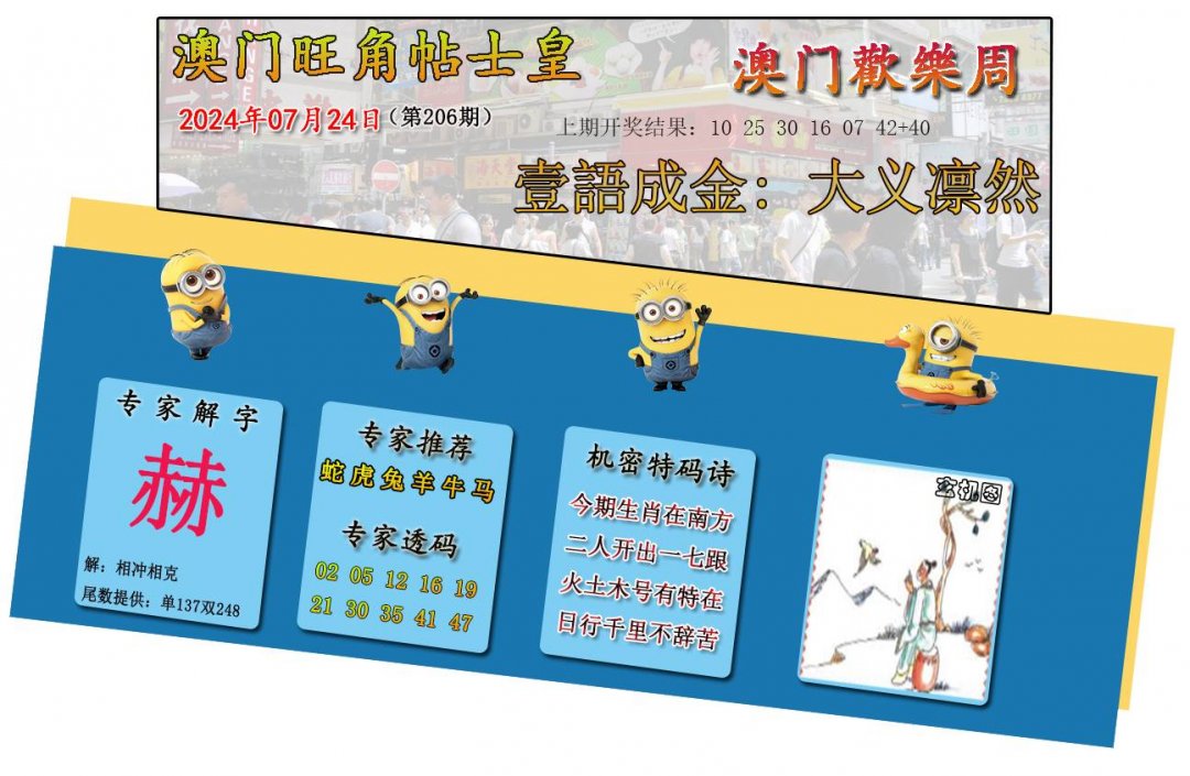 2024206期旺角贴士皇