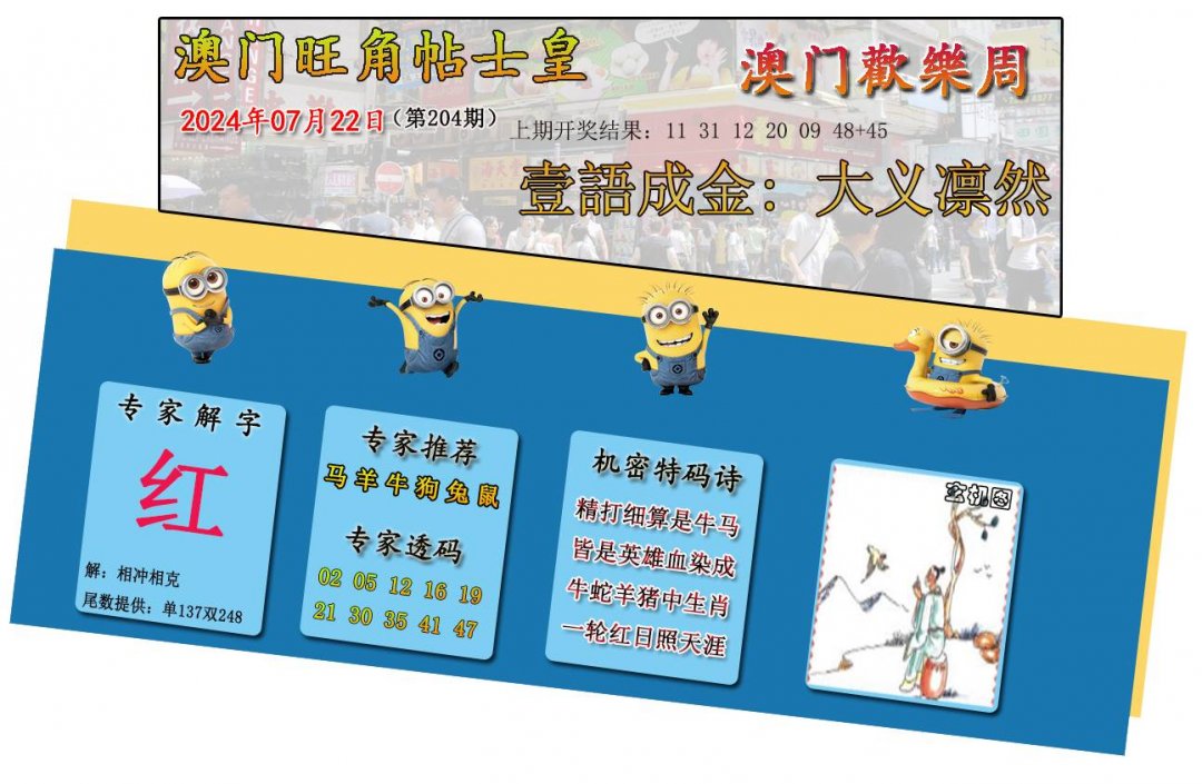 2024204期旺角贴士皇