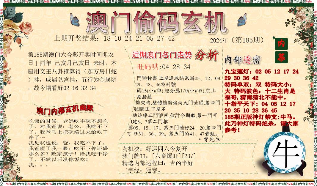 2024185期偷码玄机