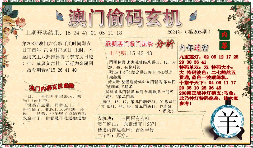 2024208期偷码玄机