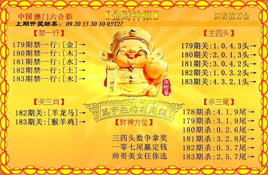 2024183期金财神