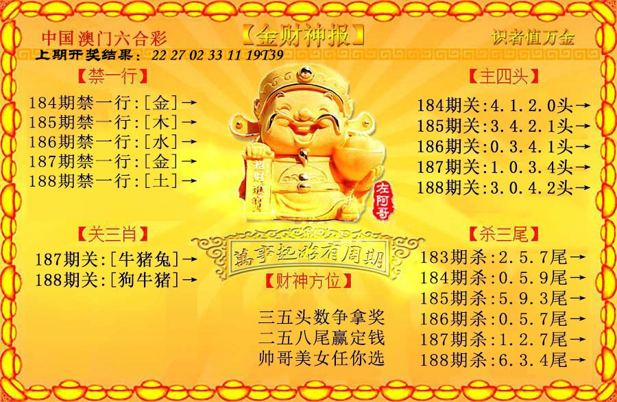 2024188期金财神