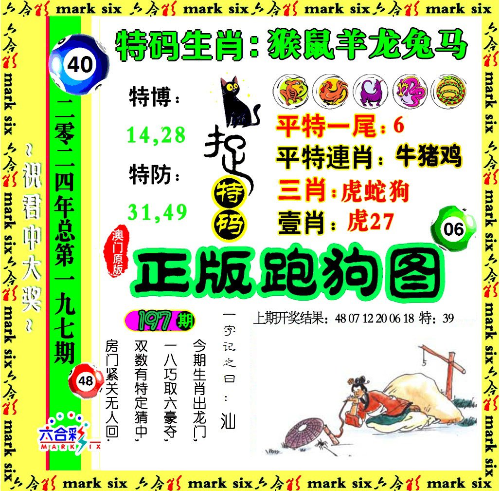 2024197期正版跑狗图