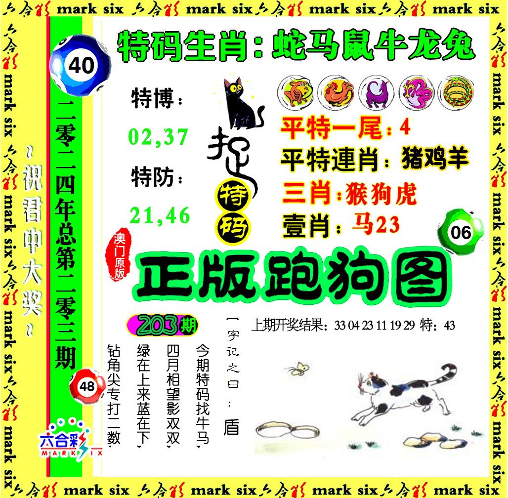 2024203期正版跑狗图