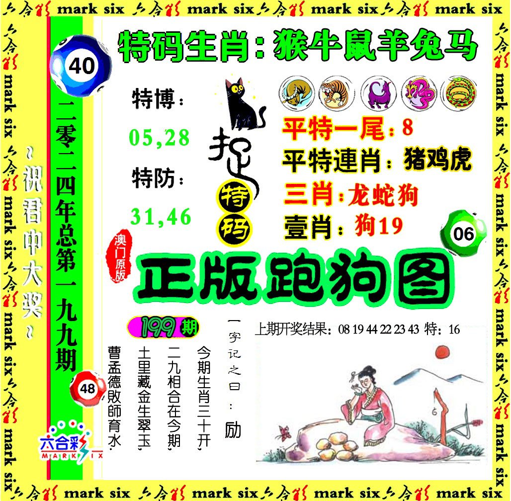 2024199期正版跑狗图