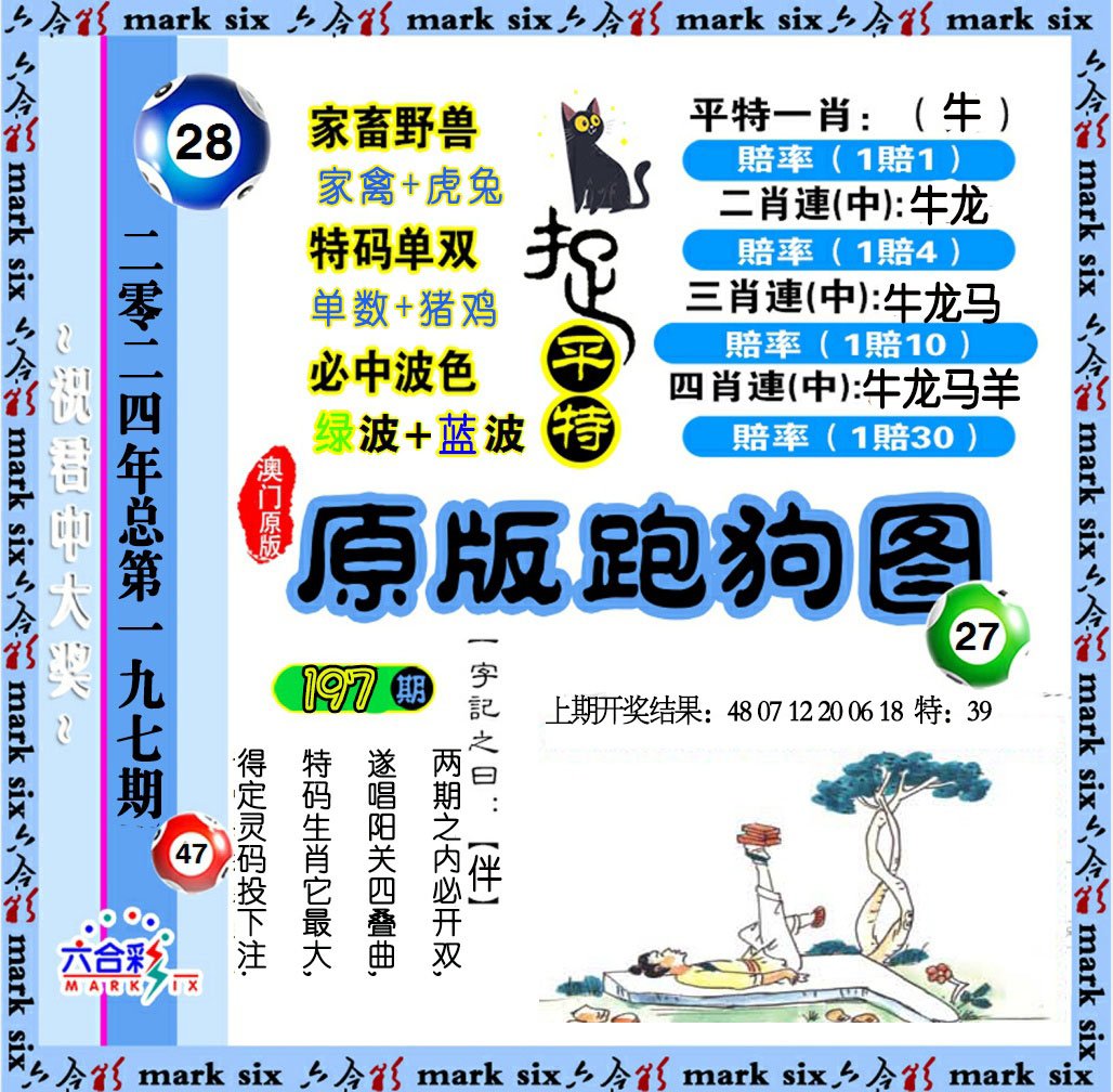 2024197期原版跑狗图