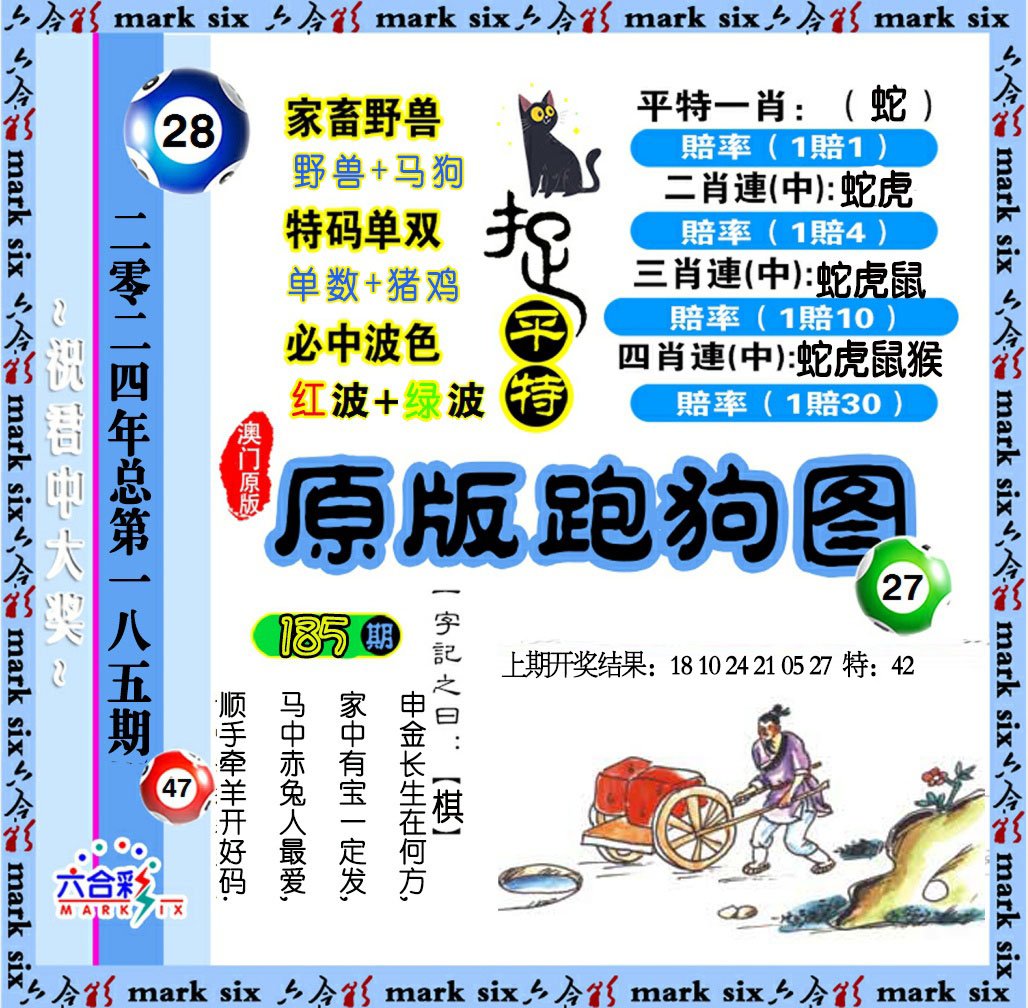 2024185期原版跑狗图