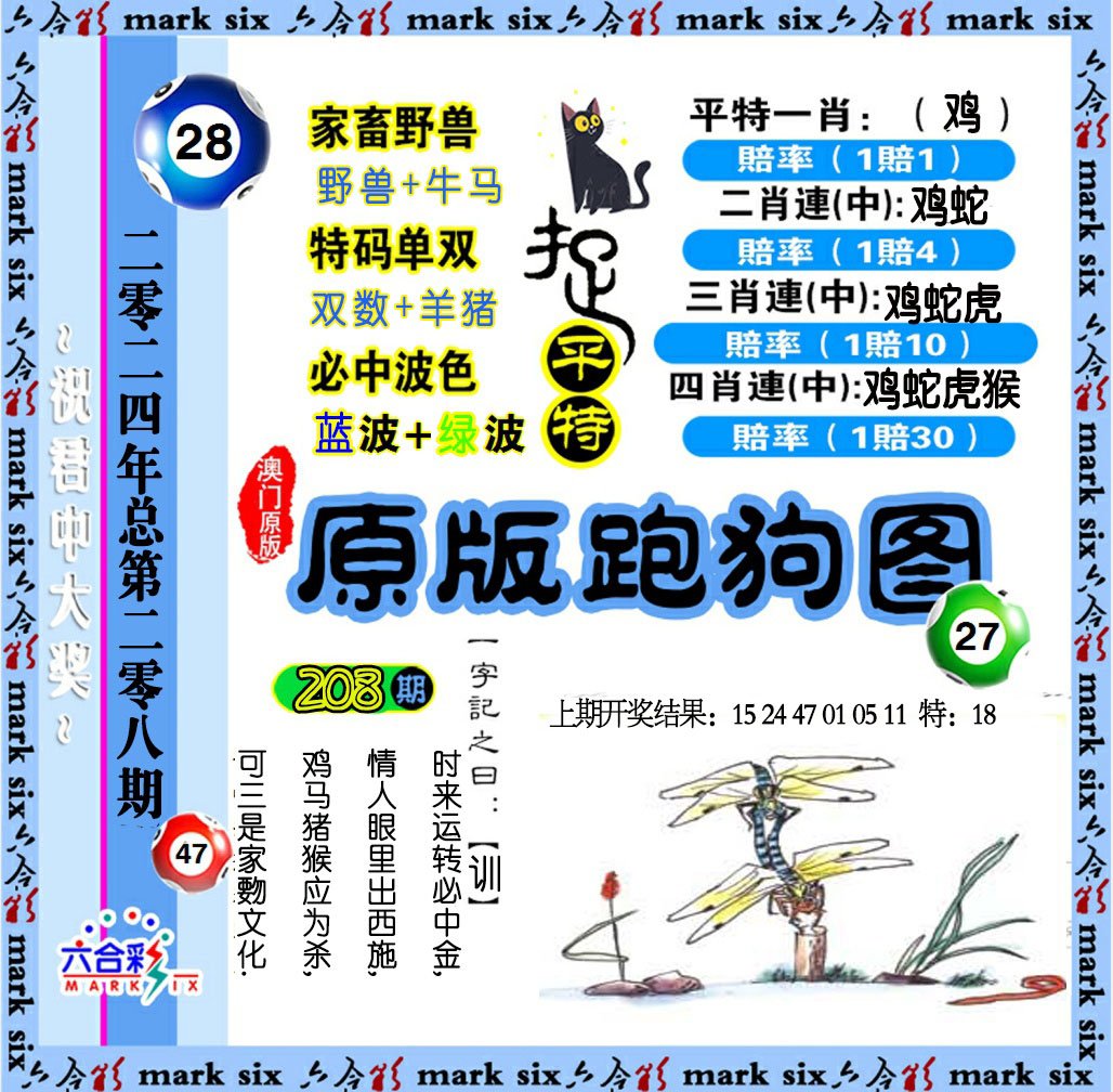 2024208期原版跑狗图