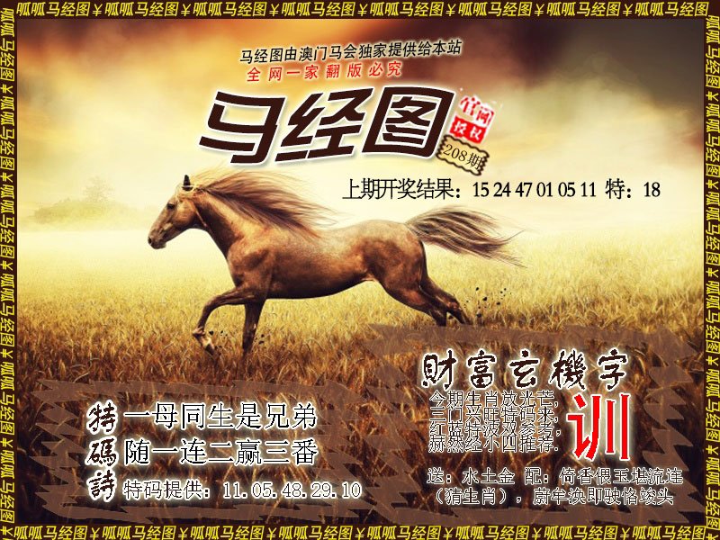 2024208期马经10
