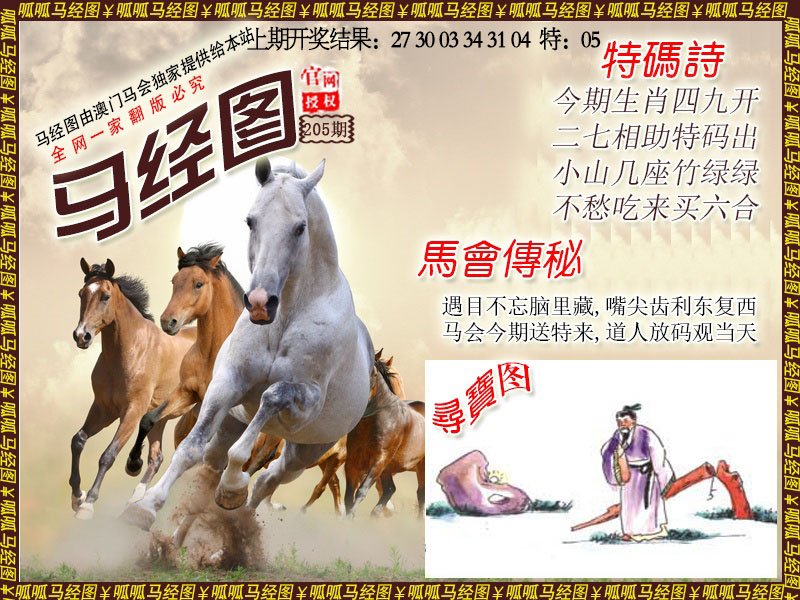 2024205期马经1