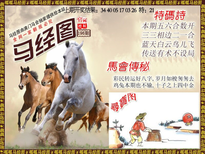 2024196期马经1