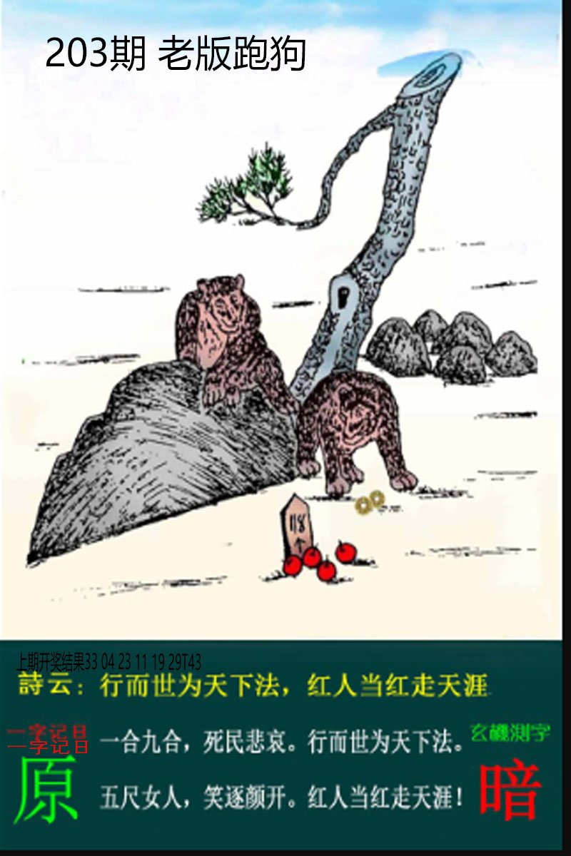 2024203期老板跑狗