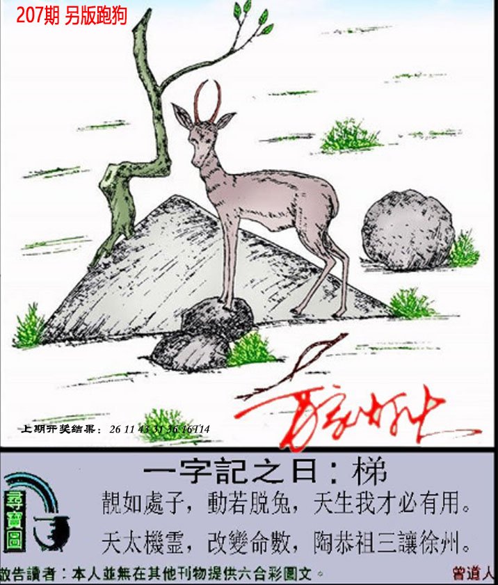 2024207期澳门跑狗另版