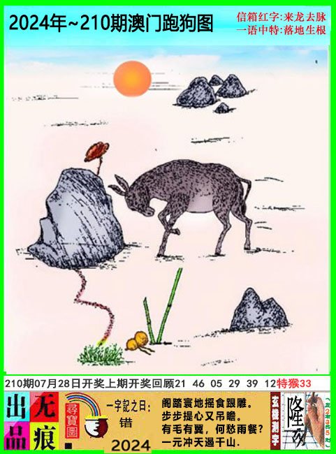 2024210期澳门跑狗无痕版