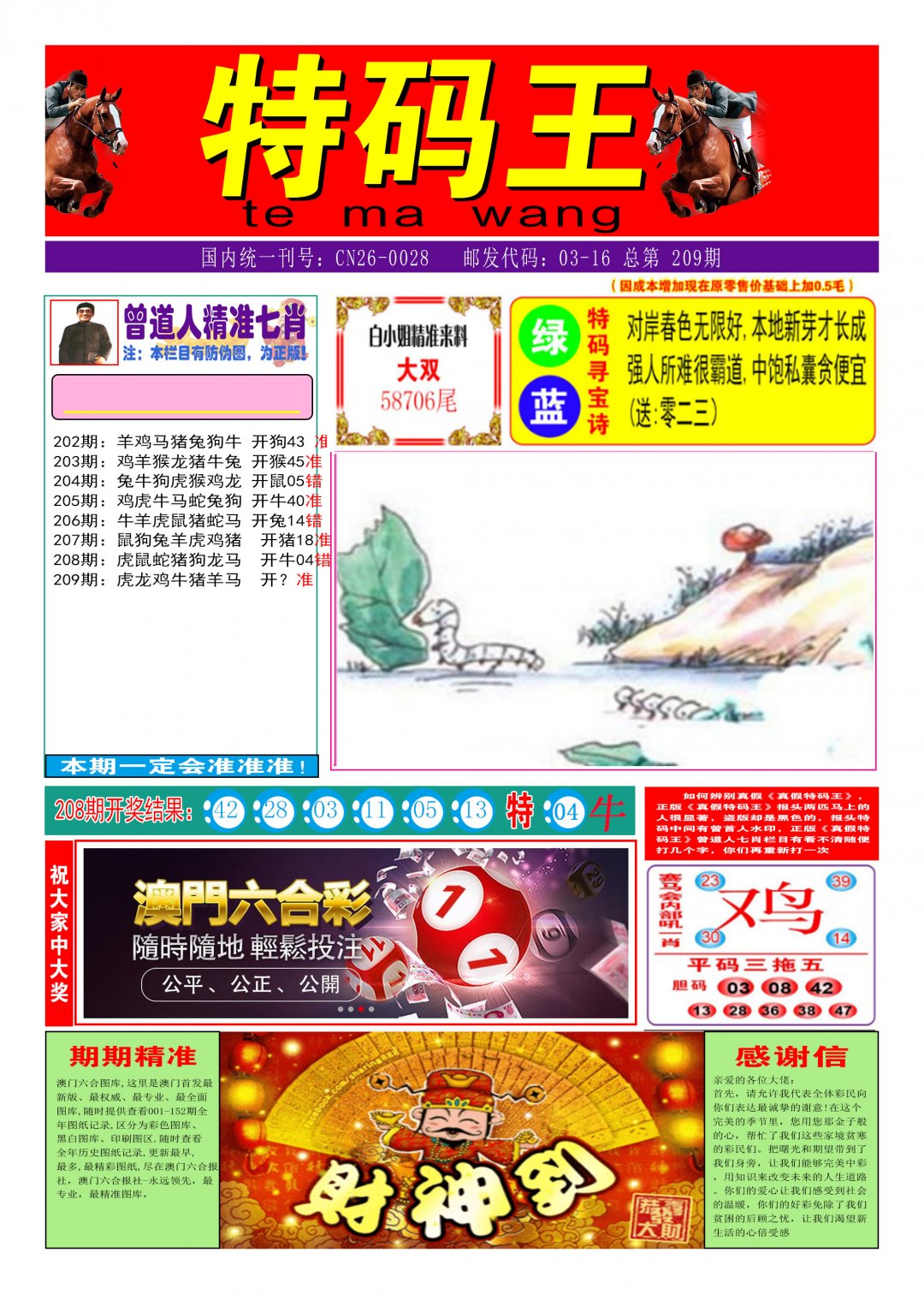 2024209期特码王A